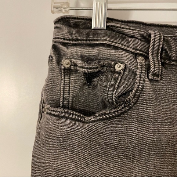 Abercrombie & Fitch Black Ultra High Rise Ankle Straight Jeans - Picture 4 of 6